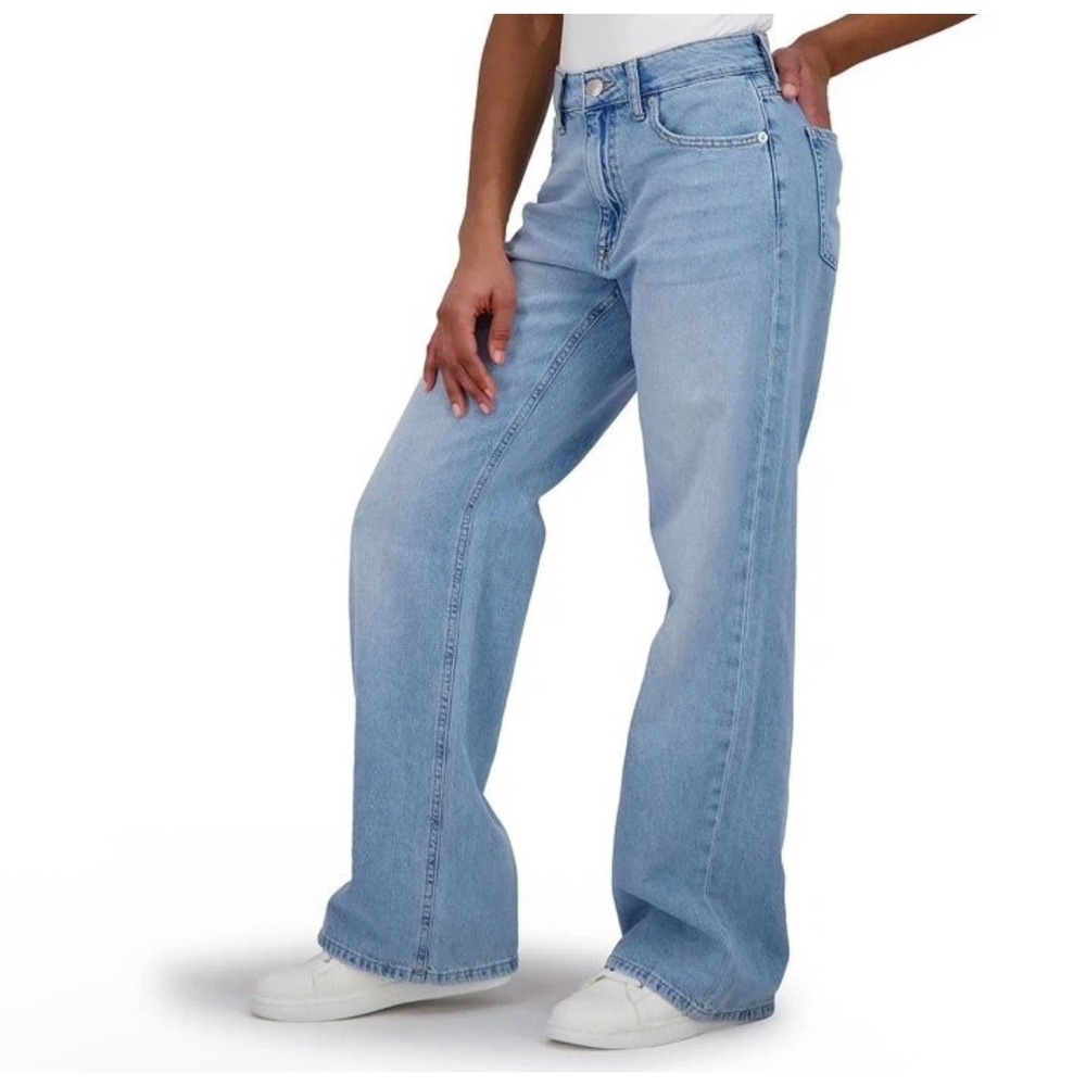 Aeropostale 2025 High Rise Extra Wide Leg Light Jeans Womens 10 32X32 Skater EUC